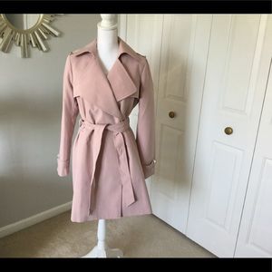 michael kors pink trench coat